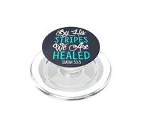 Con le sue strisce siamo guariti versetto biblico Isaia 53:5 PopSockets PopGrip per MagSafe