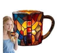con libro dipinto, creativa, vintage, per amanti della letteratura | Tazza per bevande con manico, collezione pausa caffè mattutino, cucina, libreria, studio, libreria, bar, biblioteca