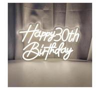 con Luce per Decorazione e Atmosfera Insegna al Neon di Buon Compleanno 16/18/30° Compleanno Insegne al Neon Decorazioni per Feste Decorazioni da Parete per La Stanza Luci al Neon(25x40cm)