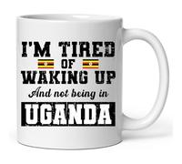 con manico Tazze da Tè I’m Tired of Waking Up and Not Being In Uganda Tazza in Ceramica moderne Ceramica Mugs per lavoro Festa 330ml