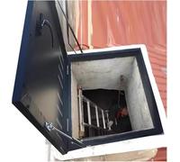 Con molla a gas chiudibile a chiave per soffitte e cantine lucernario facile presa design dimensioni 20-39 cm perfetto per un ingresso sicuro nel seminterrato