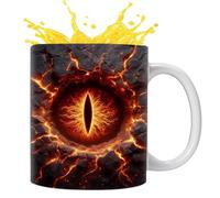con occhi di drago, 350 ml, per bevande calde e fredde | Dragon Eyes per gli amanti del caffè, casa, ufficio, scrivania, viaggi, mattina, sera, relax, tempo libero, pausa al chiuso