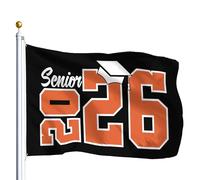 Con Occhielli Bandiera Class Of 2026 Senior Bandiere Da Giardino Classica Flag Per Esterno Giardino Ristoranti 90X150Cm