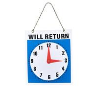 Con Orario Lavorativo, Cartello Di Benvenuto, Tabellone Quadrato Bifacciale, Design Decorativo 'orologio Sospeso, Ornamento Durevole Resistente Alle Intemperie, Per La Porta D'ingresso Del N