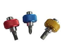 CON:P B20703 Set inserti/giraviti a manopole con adattotori 6 pezzi, argento