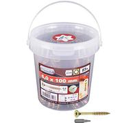 CON:P B30085 - Set da 85 viti Torx per pannelli truciolari con zincatura gialla, 6 x 100 mm