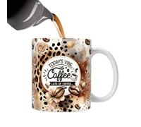 con parole, 350 ml, in ceramica a tema caffè, novità per lavoro, casa, cucina, colazione latte per caffè e tè