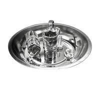 con parti magnetiche | vassoio rotondo da 15 cm | supporto magnetico in acciaio 324 G - vassoio per gli attrezzi | Guscio magnetico unilaterale per fissare viti, viti e utensili, ideale