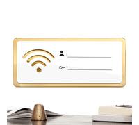 con password Wi-Fi 30G - espositore da parete acrilico, bordo Internet moderno, montaggio per, hall 'hotel, camera degli ospiti, centro commerciale, ingresso appartamento, promemoria di