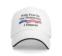 con paura per la nostra democrazia, dissenso Cappello da baseball Cappelli
