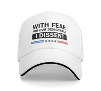 con paura per la nostra democrazia, dissenso Cappello da baseball Cappelli