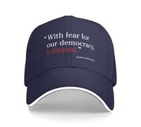 con paura per la nostra democrazia, dissenso Cappello da baseball Cappelli