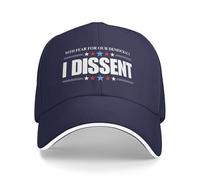con paura per la nostra democrazia, dissenso Cappello da baseball Cappelli