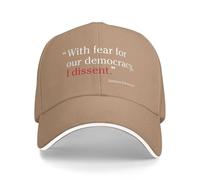 con paura per la nostra democrazia, dissenso Cappello da baseball Cappelli