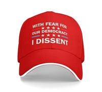 con paura per la nostra democrazia, dissenso Cappello da baseball Cappelli