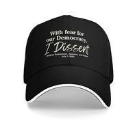 con paura per la nostra democrazia, dissenso Cappello da baseball Cappelli
