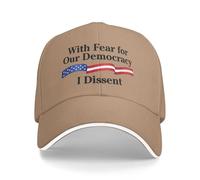 con paura per la nostra democrazia, dissenso Cappello da baseball Cappelli