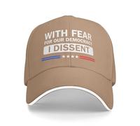 con paura per la nostra democrazia, dissenso Cappello da baseball Cappelli