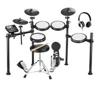 Con Pelli Mesh Standard Del Settore 10''Snare 10''Tom3 12'' Crash 450 Suoni Autentici Per Prestazioni Ottimali batteria elettronica professionale(Black)