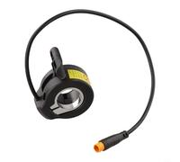 con per acceleratore dell'acceleratore del pollice della bici Controller elettrico per manubrio Compatibile a tenuta stagna Abspc Costruzione 22 mm E-Bike Bicicletta pieghevole 16x7x7 cm Nero