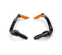 Con Per FORZA125 250 300 2010-2018 Moto 7/8 "22mm CNC Manubrio Manopole Guard Freno Leve Frizione Protector(Nero arancione)