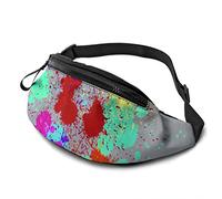 con pittura a colori o goccia di inchiostro ad per uomo donna, con sportivo fitness con cerniera regolabile per allenamento in viaggio corsa casual