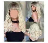 Con Radici Parrucche Sintetiche For Capelli Da Donna Naturali Frangia Cosplay Quotidiano Resistente Al Calore Facile Da Indossare