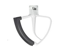 Con raschietto for ciotola con lama for mixer con bordo in silicone flessibile, compatibile con KitchenAid, accessorio for mixer verticale con testa inclinata da 4,5-5 QT