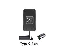 (Con ricarica per auto) Caricabatterie wireless da 15 W, dock di ricarica rapida per auto per iPhone