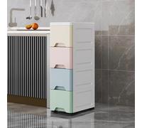 Con ruote, carrello da bagno salvaspazio, durevole e resistente all'usura, design stretto per piccoli spazi come cucine e bagni