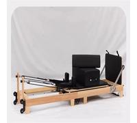 Con scala di correzione yoga ad alto scorrimento, TVA zero, aiuta l'allenamento e la modellatura, letto per pilates fitness in legno white