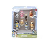 (Con scatola) 8 pezzi/set di action figure di Bluey Family&Friends