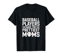 con Scritta Baseball Players Have The Prettiest Moms Maglietta