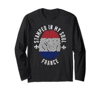 con Scritta «My Soul», Bandiera della Francia, Motivo «French Pride». Maglia a Manica