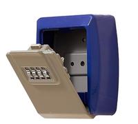 Con serratura a chiave con password a 4 cifre, cassaforte combinazione di chiavi sicura, cassetta sicurezza for nascoste impermeabile for interni ed esterni, home office, garage, scuola(Blue)