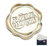 con sigillo di ceralacca natalizio - Design vintage con testa in rame, caratteristica in rilievo per le festività, strumento di sigillatura portatile | Sigillo di ceralacca di buon Natale per i