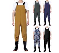 Con stivali isolati in neoprene trampolieri per uomo trampolieri petto per uomo tuta traspirante impermeabile con bretelle pantaloni da pesca Crosswater Wader grossolano fango salopette uomo