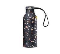 con-tatto Bottle Bottiglia termica con 3 Pareti in Acciaio e Rame - Bevande fredde per 25 ore e calde per 15 ore - Fascia e Tappo Sport Lid inclusi! (Pavement)