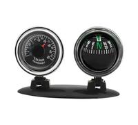 con termometro per auto, 2 in 1, direzionale per cruscotto con tester di temperatura, guida per indicare la direzione, forniture per avventure all'aperto per auto e camion