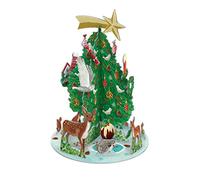 con-trade Calendario dell'Avvento XXL Natale Roger la Borde Pop Up fustellato Foresta Animali Piramide 36 cm