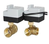 Con valvola a sfera elettrica manuale Attuatore AC 220V tre fili due controlli due vie tre vie filettatura femmina 3 vie DN15 DN20 DN25 DN40(DN20,12V-24V_2 WAY)