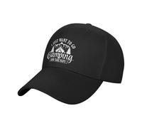 con Visiera Berretto da Baseball I Just Want to Go Camping And Take Naps Cappello da Sole Classic Visiera Baseball per Adulto Donna Unisex