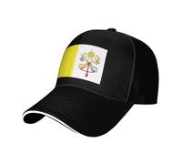 con Visiera Cappellino da Baseball, Vatican The Vatican Flag Cappello Piatto Regolabile Visiera Baseball per Ciclismo Tennis Pesca