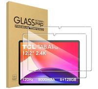 CONAPIKA Confezione da 2 pellicole proteggi schermo per TCL TAB A1 Plus da 12,2", HD, trasparente, durezza 9H, antigraffio, infrangibile, senza bolle, sensibilità al tatto, anti-impronte, in vetro