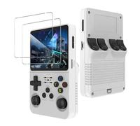 CONAPIKA Confezione da 2 pezzi in vetro temperato per console di gioco portatile retrò R36S/RG36 PRO/R35S/RGB20S da 3,5", HD trasparente, durezza 9H, antigraffio, infrangibile, senza bolle