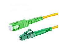 CONBIC® Cavo a fibra ottica LWL - 2 m OS2 giallo, SC/APC verso LC/APC 8° maschio - Cavo patch Simplex 9/125 - Fibra ottica 2 metri G.657.A2