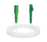 CONBIC® Cavo a fibre ottiche LC/APC 8° a SC/APC 8° Trasparente/Invisibile, LWL Simplex, OS2 Cavo patch, 9/125μm, FTTH Cavo in fibra ottica, G.657.A2, ultrasottile e flessibile (10m)