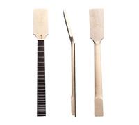Conboxus Manico per chitarra, 22 tasti, testa a pagaia da 64,8 cm, manico in acero non finito, bullone sul tallone, mano destra (uno)