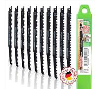 CONBRA® Lama per sega (10 x S1531L in set) - Lame ottimizzate per legno in custodia di plastica - compatibile con Bosch GSA 18V, GSA 18 V-LI C, GSA 12V-14, DJR187ZK, Parkside, Makita e altre marche