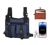 Concealed Carry Bag for Men, Running Chest Pack Backpack, Lightweight Bag Sling with Secure Pocket Design for Travel Cycling Camping Commuting Work Fitness Outdoor Use